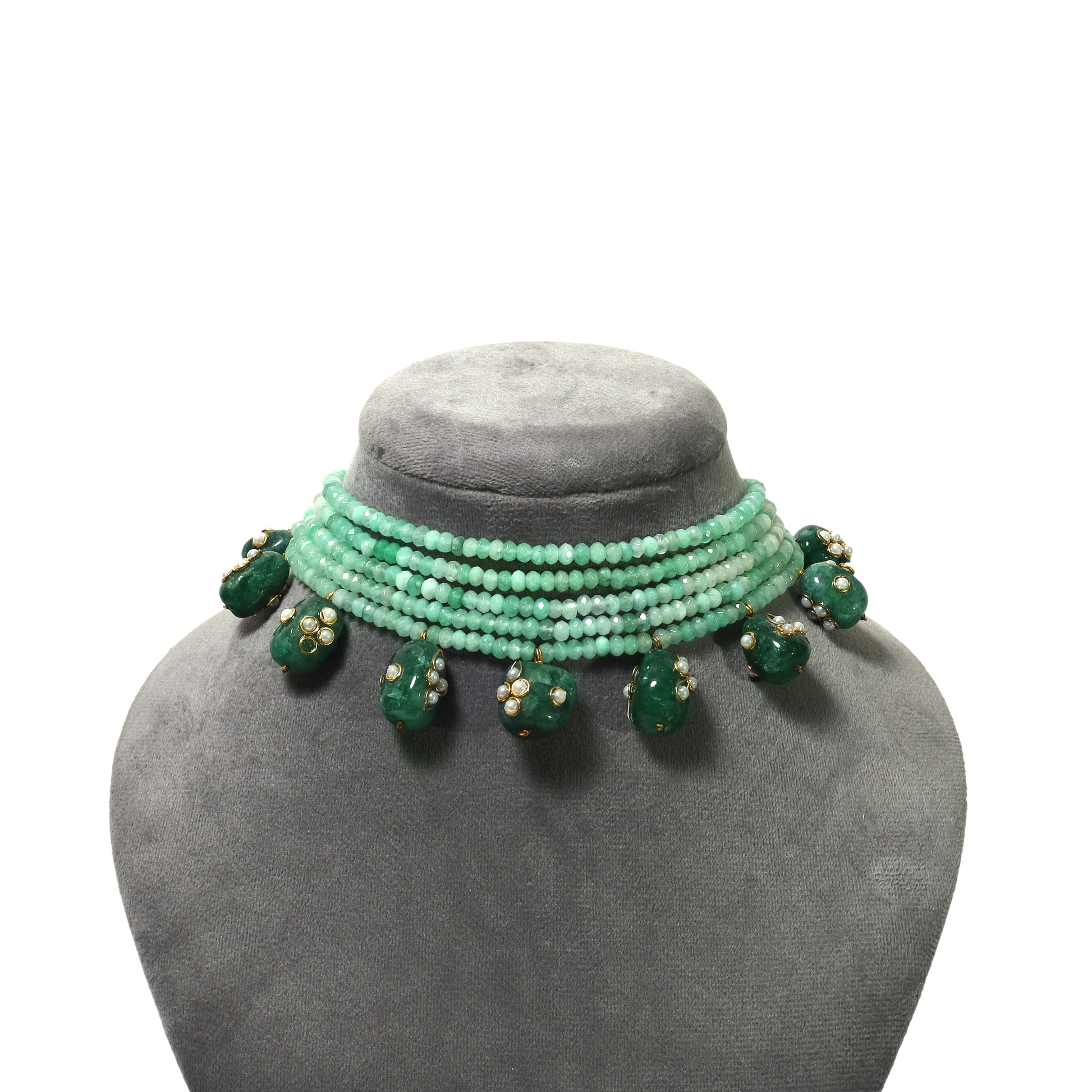 Mint Green Inlay Choker