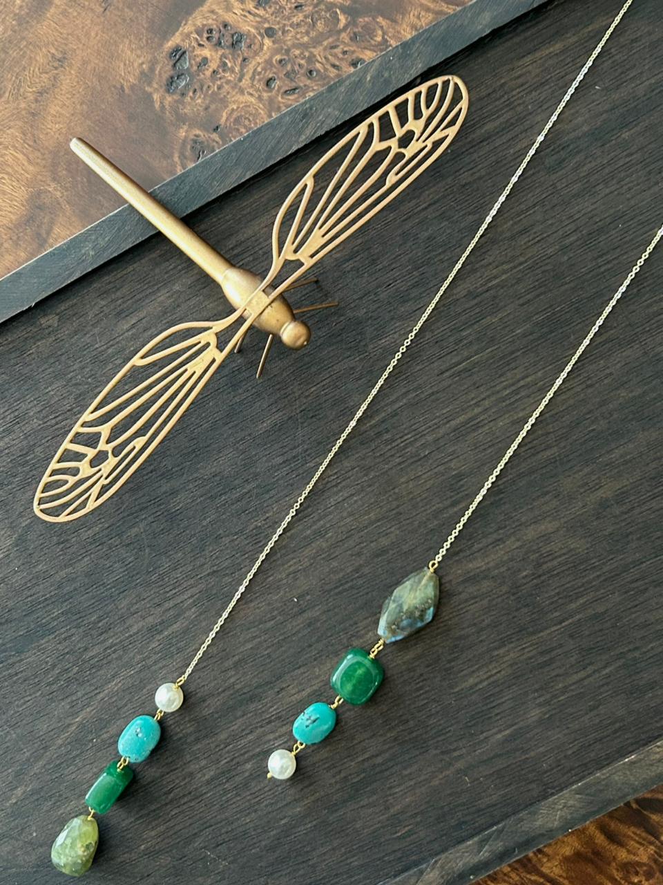 Chained Melody Turquoise Lariat