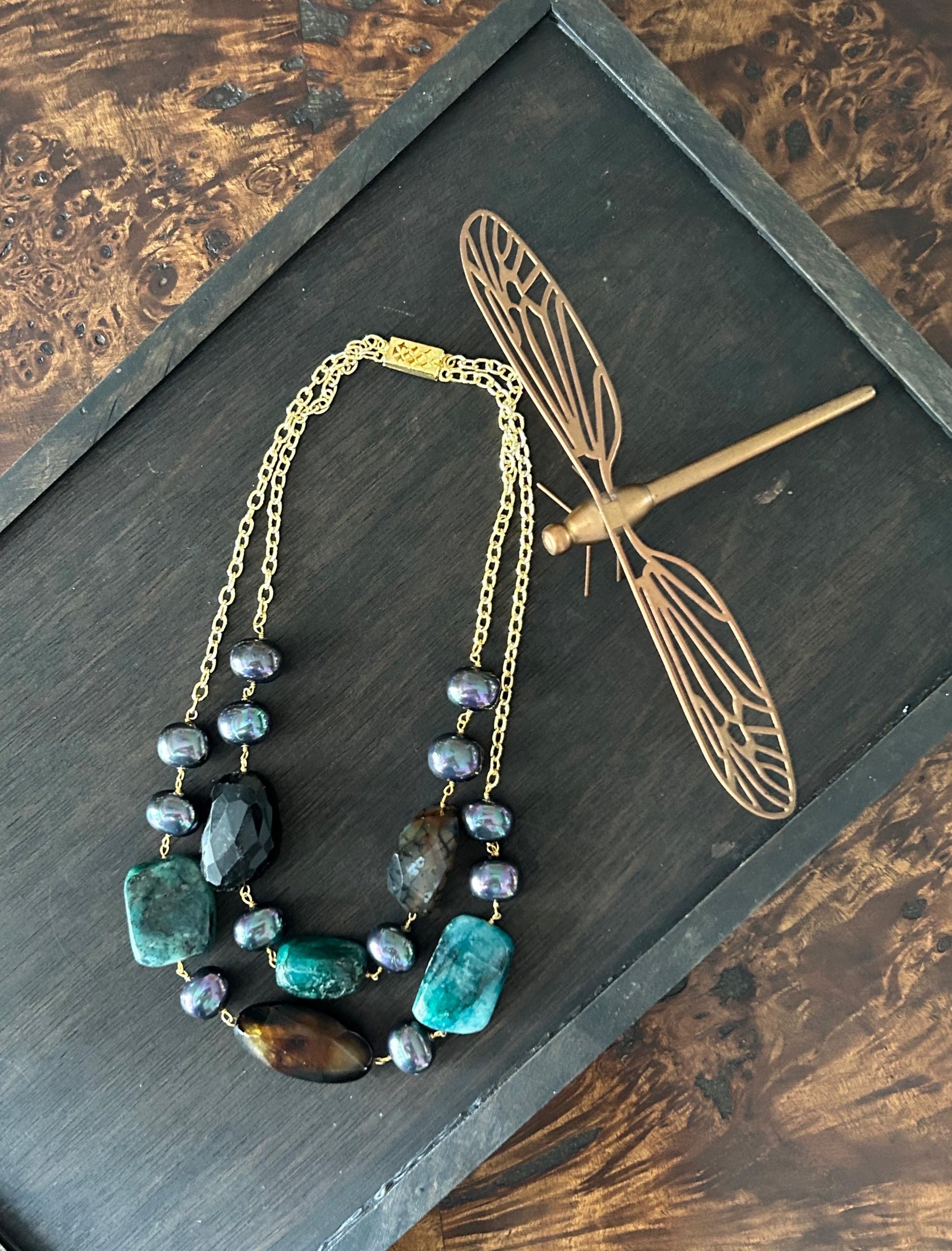 Midnight Earth Multilayer Necklace