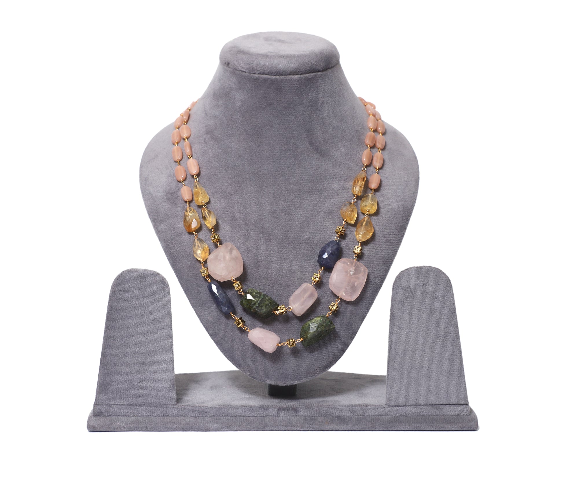Double Line Multicolour Necklace