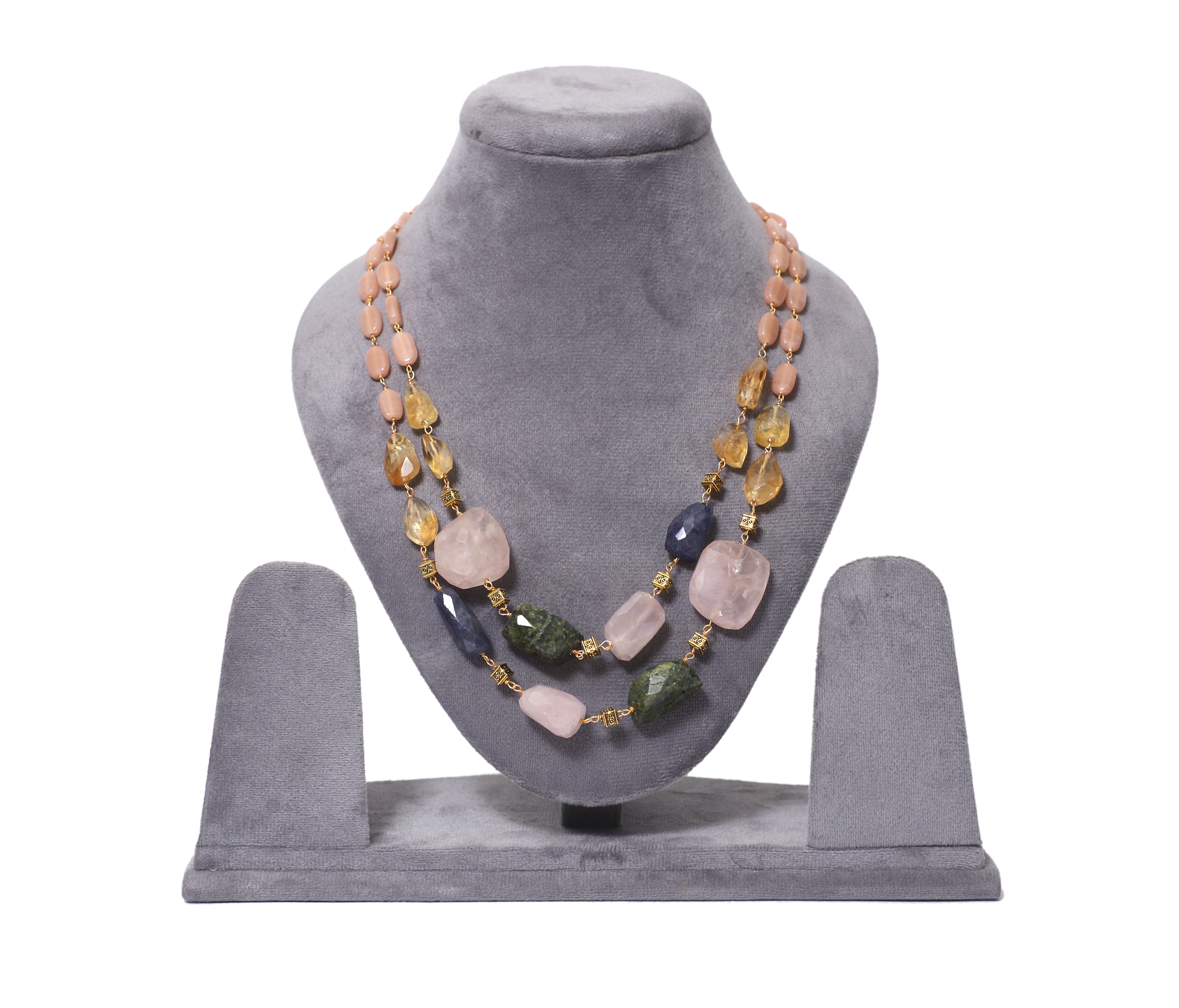 Double Line Multicolour Necklace