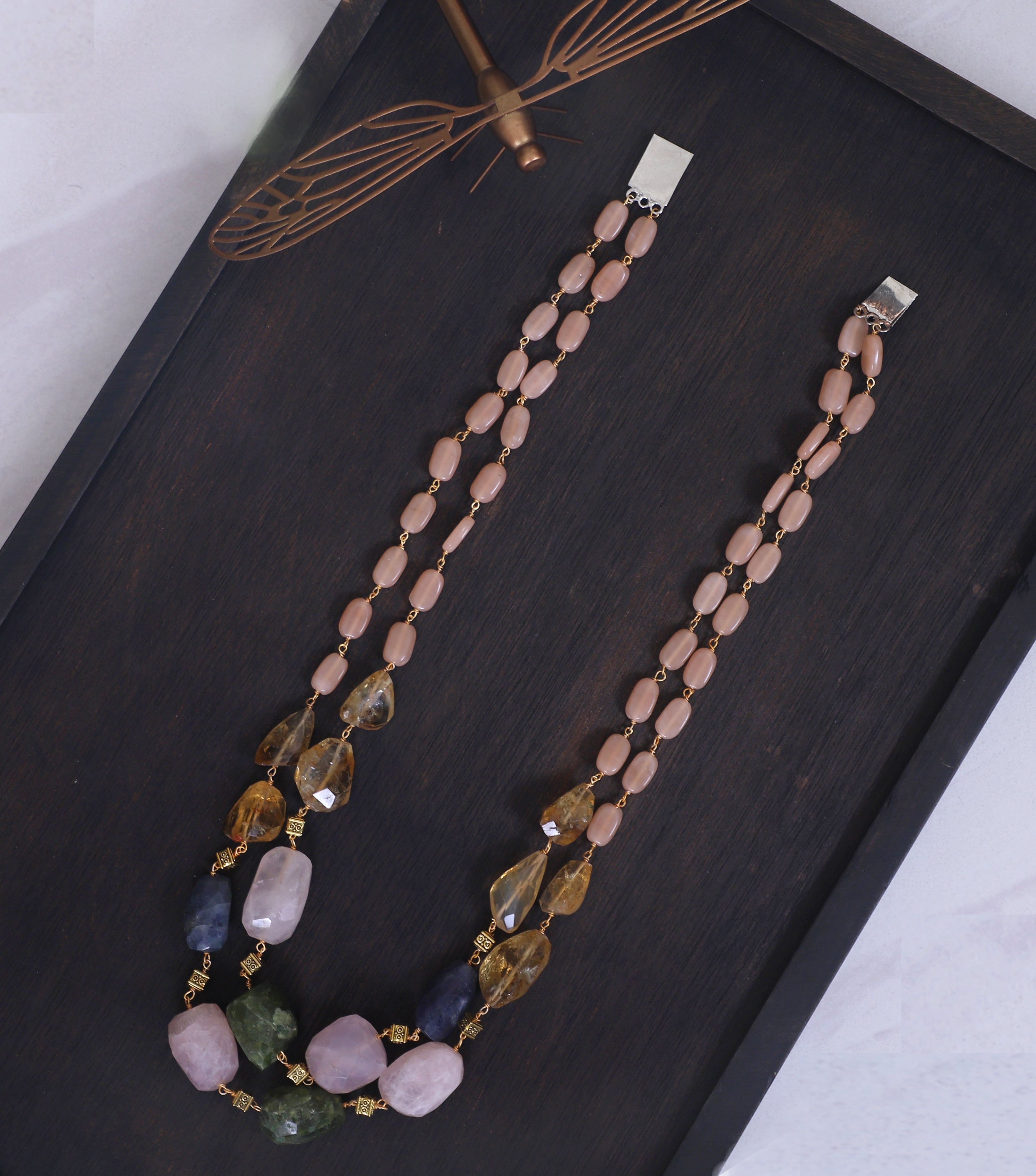 Double Line Multicolour Necklace