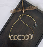 White/Turquoise Chand Polki Choker