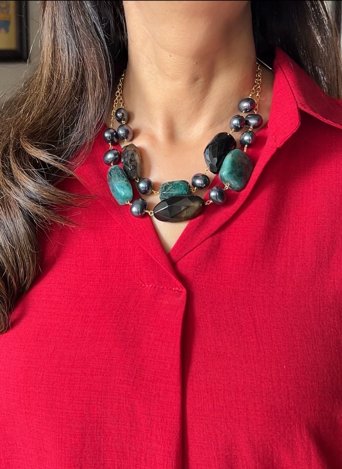 Midnight Earth Multilayer Necklace