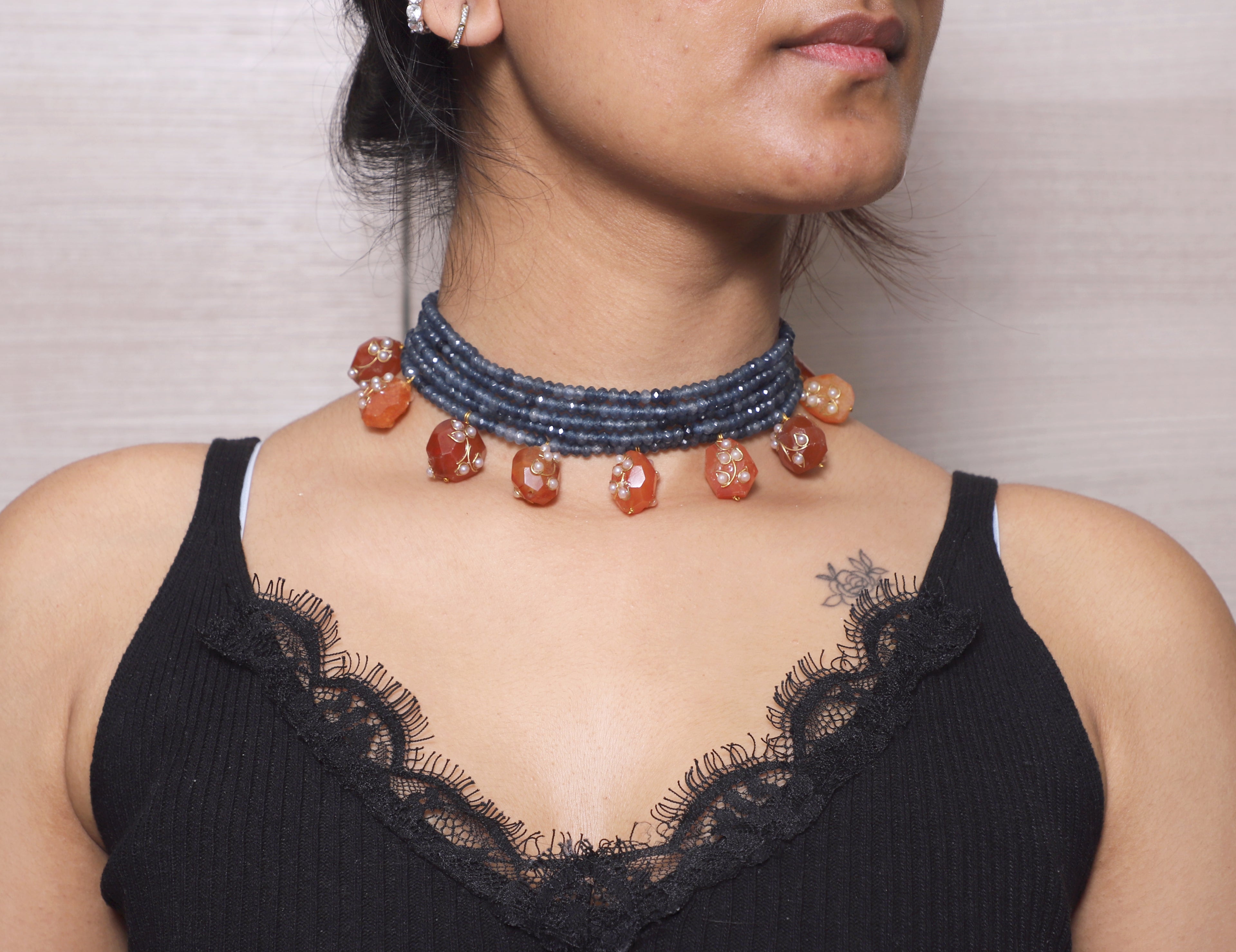 Carneline Stone Choker