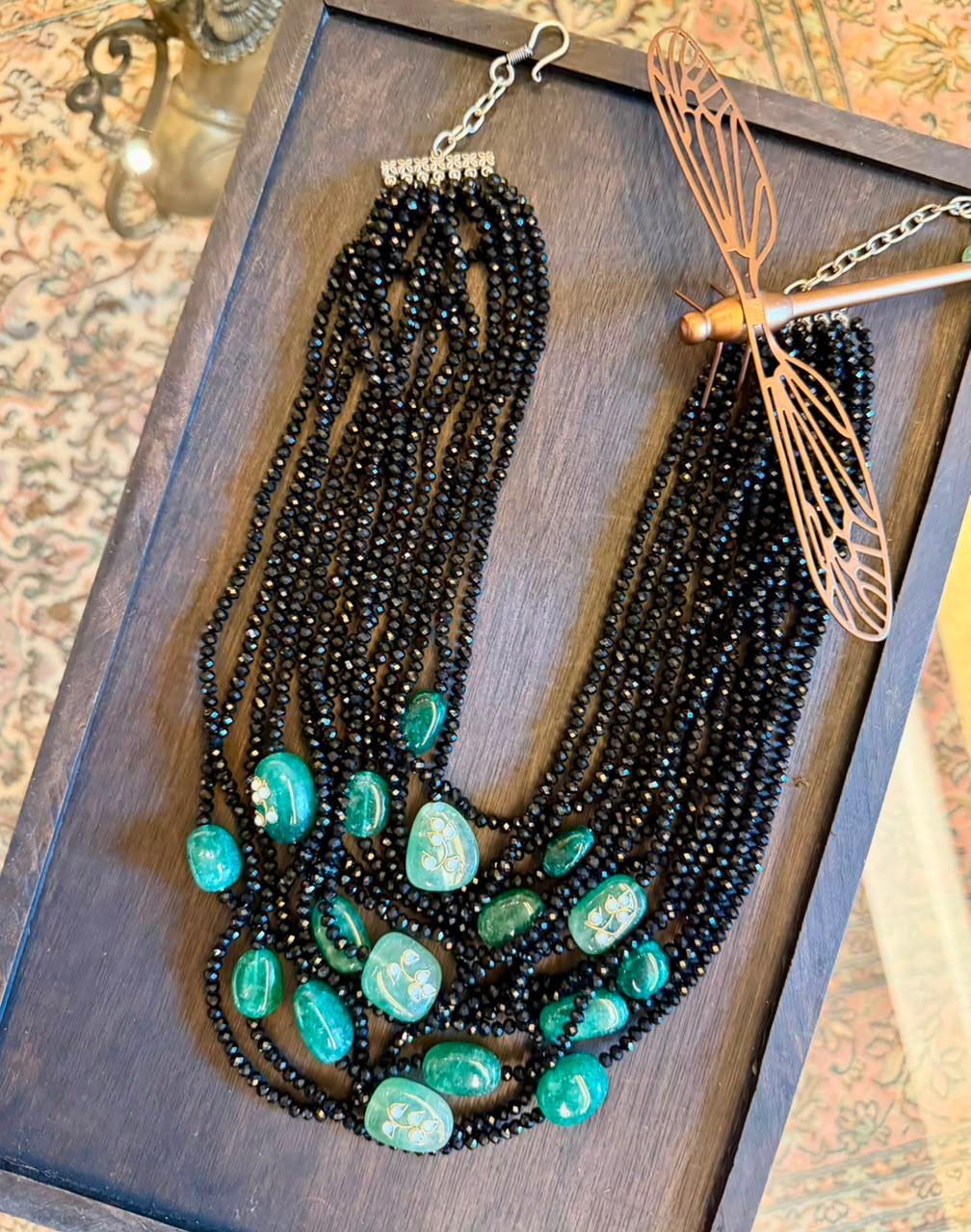 Black Onyx Pearl Drape