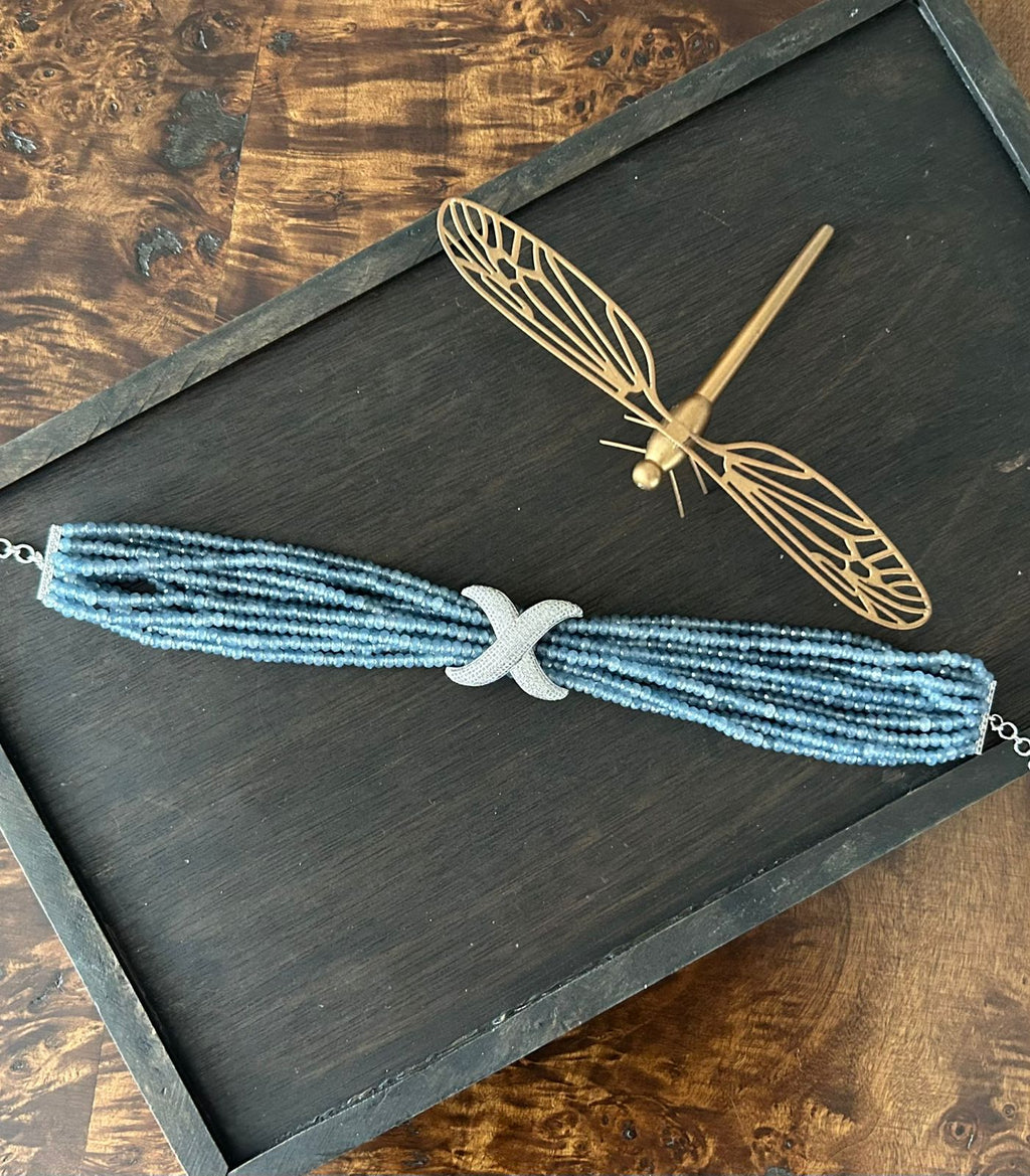 Blue Cross Choker