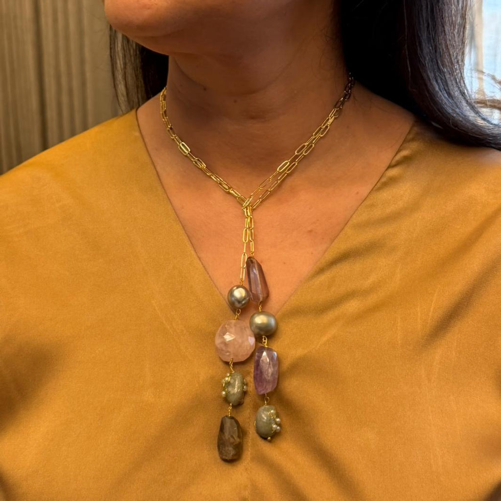 Celeste Drop Chain Lariat
