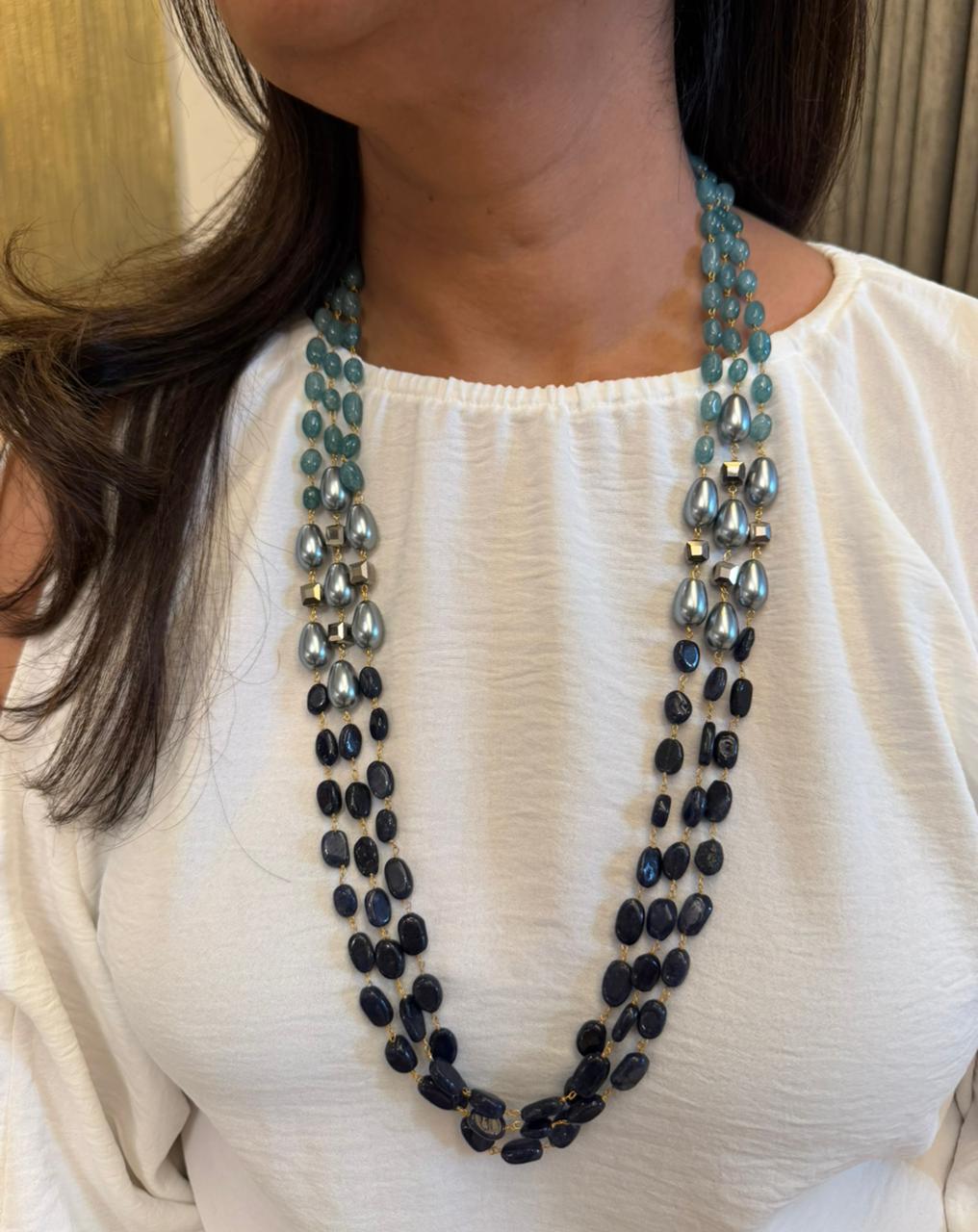 Midnight Tide Multilayer Necklace