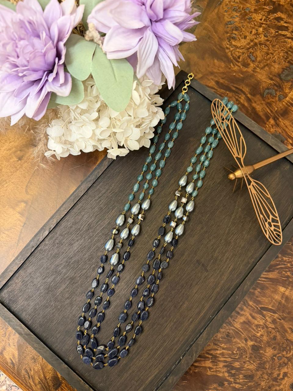 Midnight Tide Multilayer Necklace