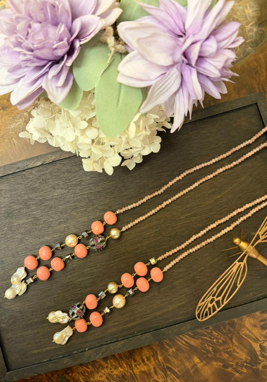 Peach Champagne Lariat