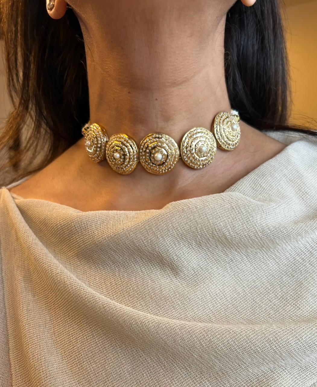 Pearl Mandala Choker