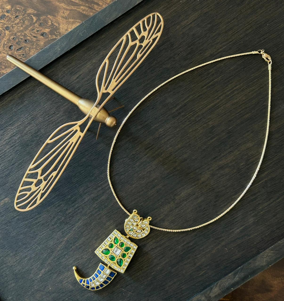 Royal Blue and Green Hasli