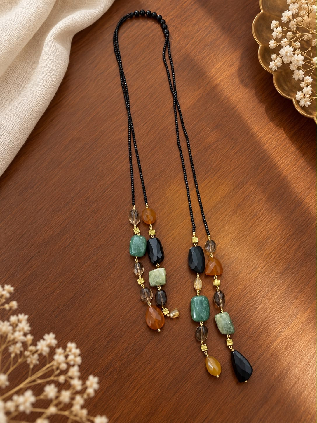 The Sable Lariat flat lay